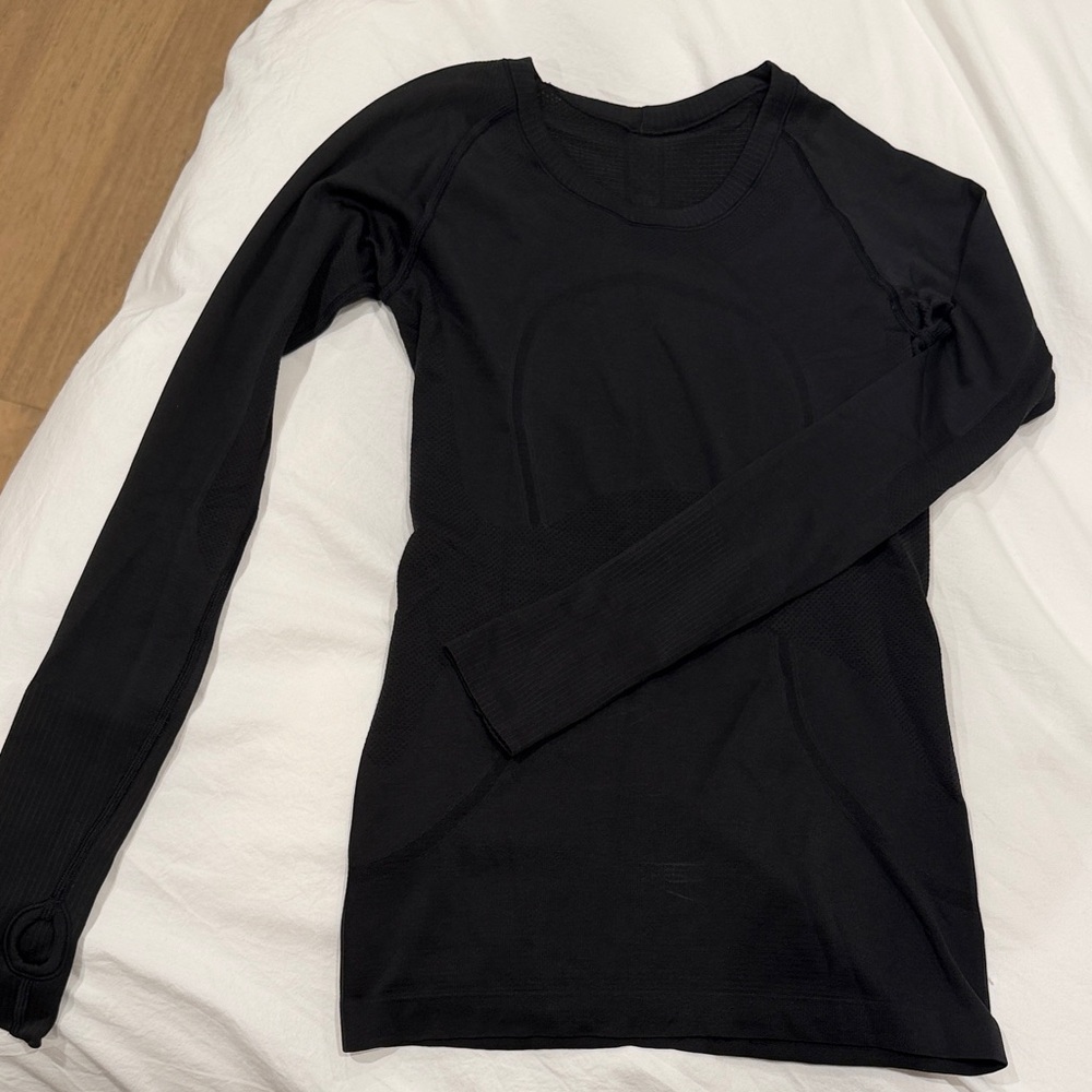 lululemon athletica Jet Black Long Sleeve Tee